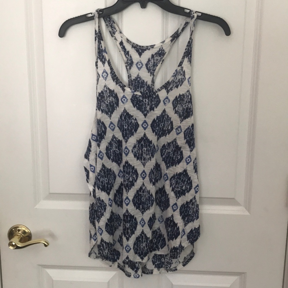 Pattern long tank top